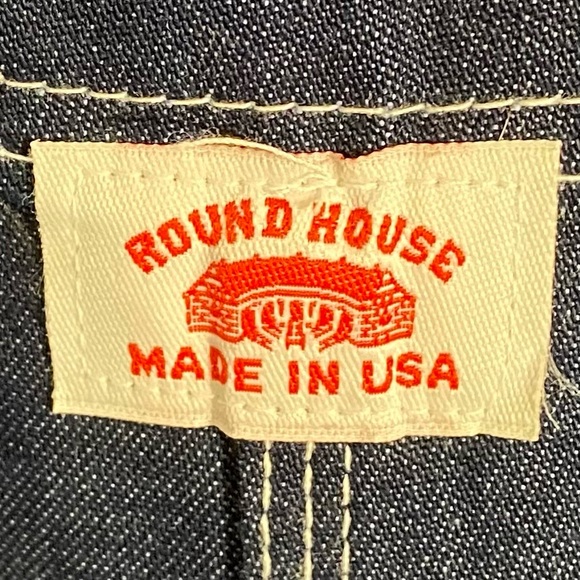 NEW Round House Denim Bib Overalls Men’s Size 50x34 100% Cotton Made in USA - Picture 9 of 13